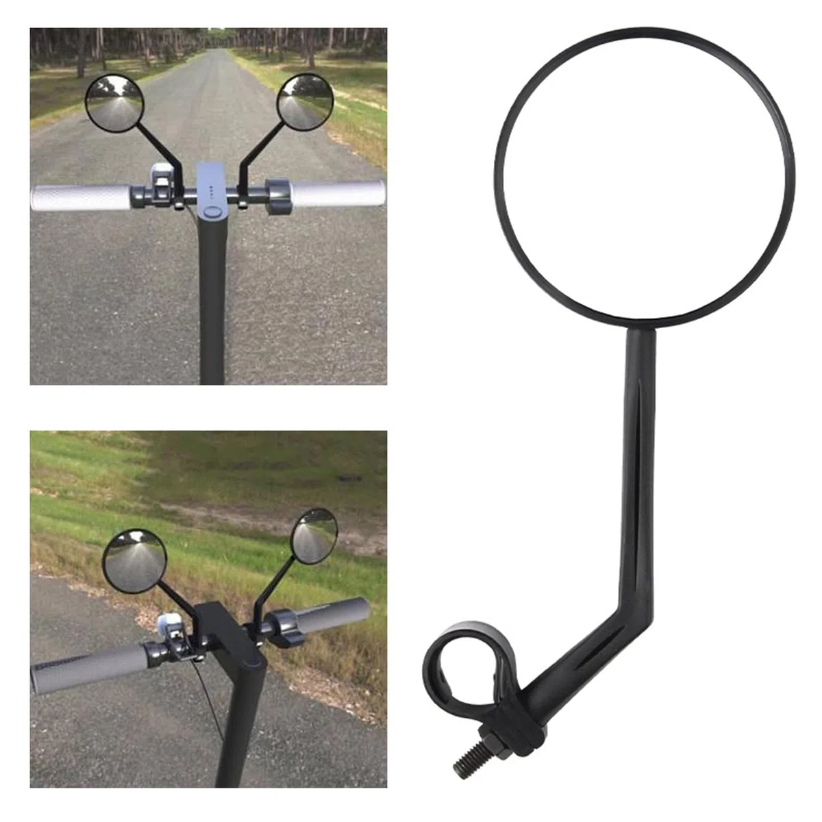 2 specchietti retrovisori per bicicletta, specchietto retrovisore per mountain bike, specchietto convesso per biciclette, accessori per biciclette, materiale acrilico, adatto per manubri con diametro
