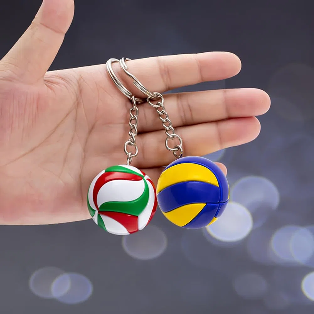 Pallavolo Portachiavi a Forma di Pallone da Pallavolo - Ciondolo Pallavolo Palla - Portachiavi Simpatici Regali di Compleanno Creativi per Amici