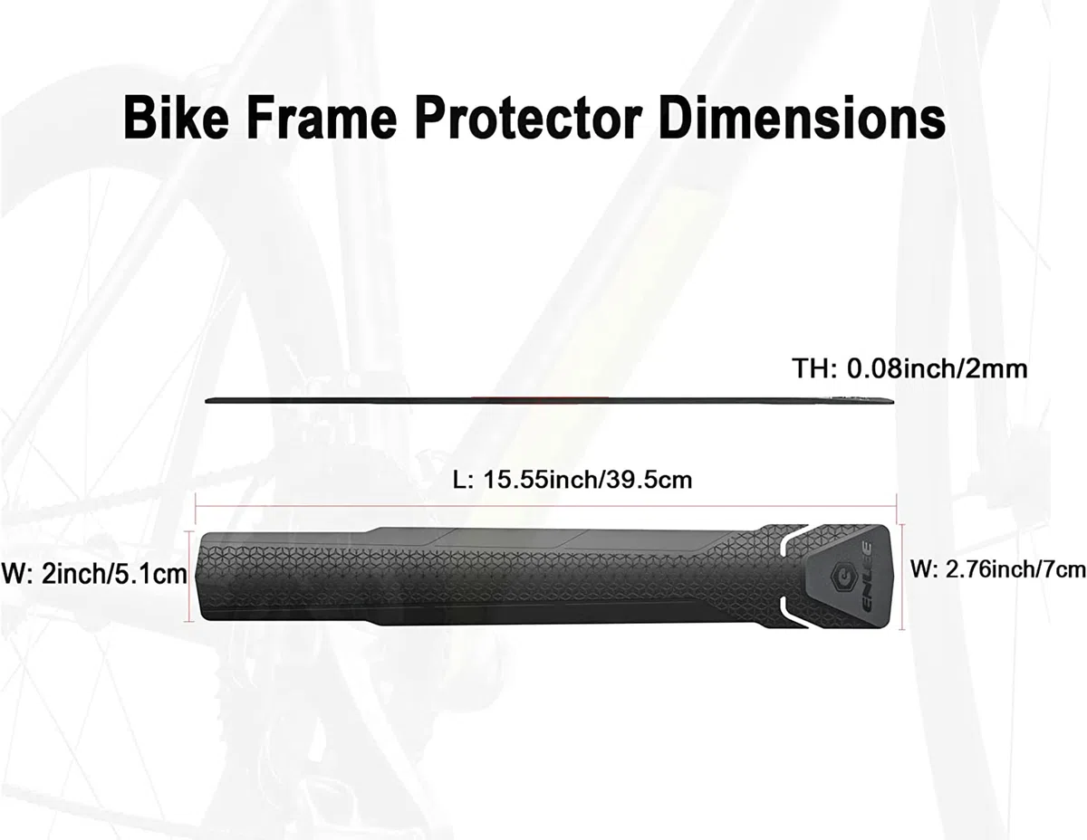 MEGHNA Telaio per bicicletta, protezione sottotubo, 3 m, nastro adesivo per mountain bike, bici da corsa