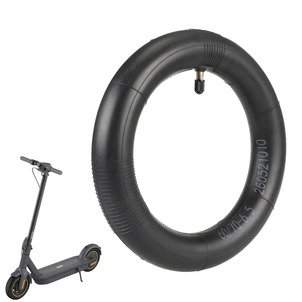 60/70-6,5 Camera d'Aria per Monopattino Elettrico 10 Pollici Pneumatico Doppio Spessore per Segway Ninebot Max G30 Serie Anteriore/Posteriore, Resistente a Forature e Abrasioni (1 Pezzo)