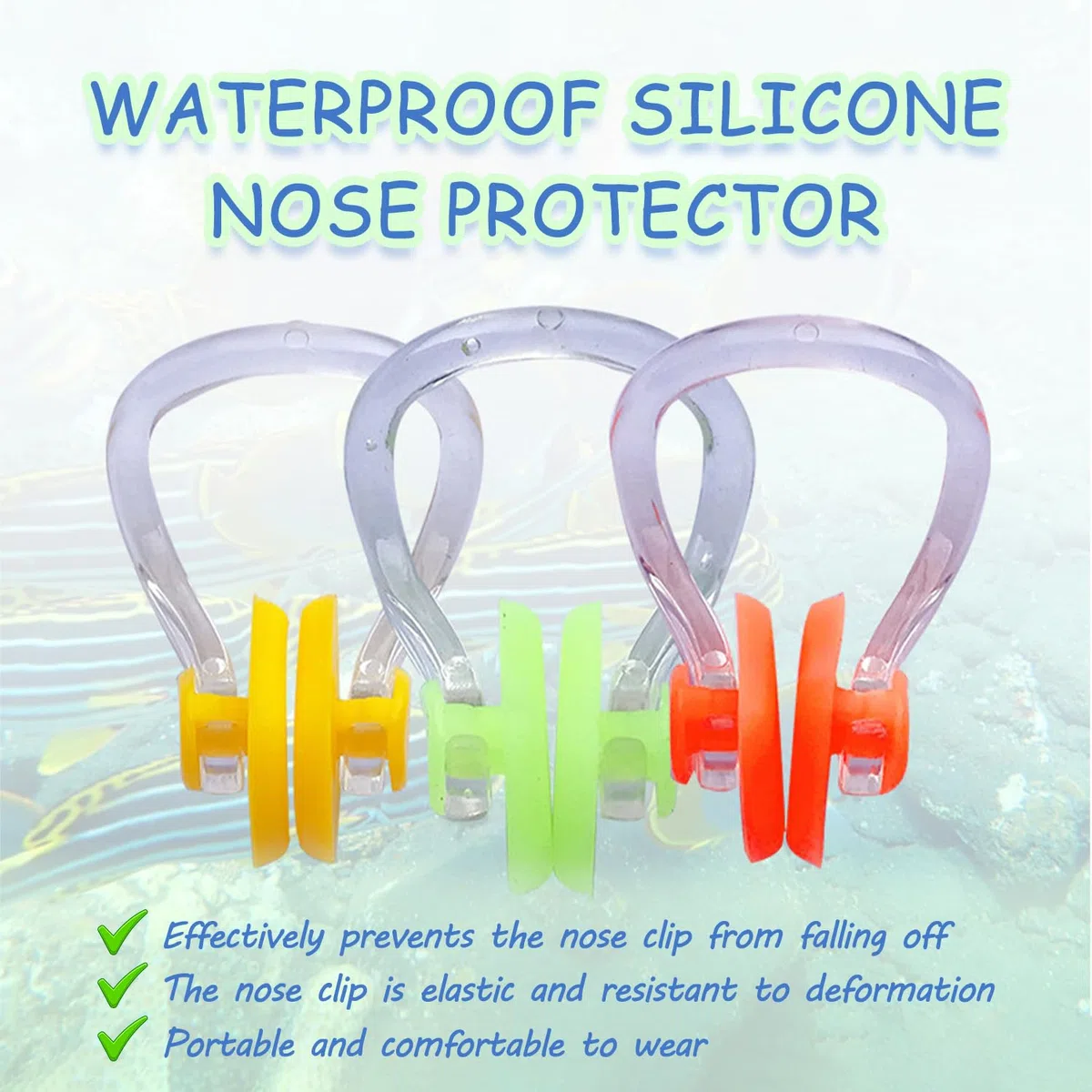 16 Pezzi Tappanaso per Piscina, Tappanaso Nuoto Sincronizzato, Tappanaso per Piscina in Silicone, Tappi per Naso Protector per Il Nuoto, Unisex, per Adulti, Principianti, 8 Colori
