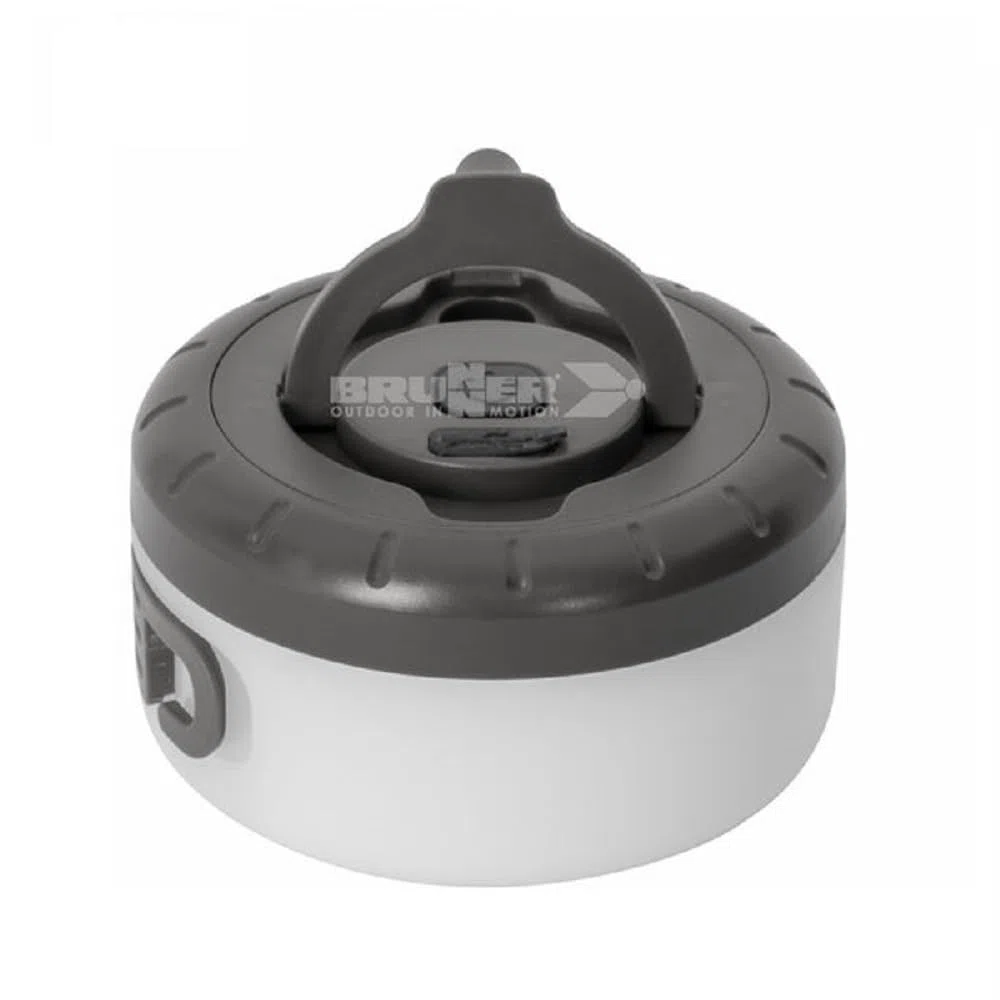 BRUNNER Lanterna da Campeggio Ricaricabile con Strisce Luminose Flessibili e Arrotolabili, IP44, Grigio