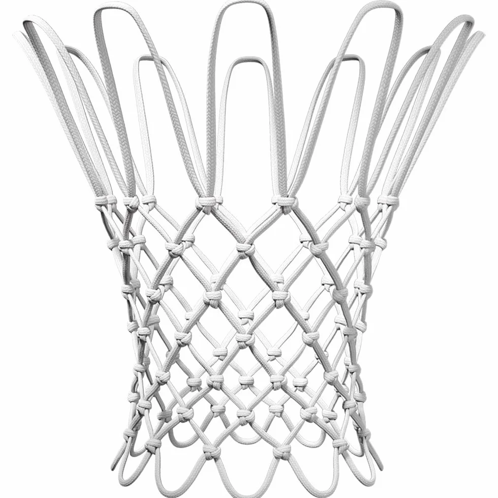 Rete da Basket Ricambio Standard 12 Passanti 205g Polipropilene Bianco