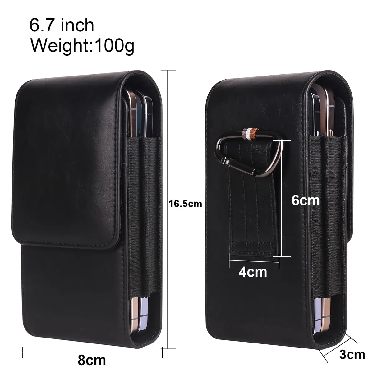 Marsupio da Cintura in Pelle per Cellulare Uomo, Custodia con Clip per Telefono, Verticale Portacellulare Borsa in Pelle Borsetta Sacchetto per Smartphone Fondina Running Sportivo Viaggio Portafoglio