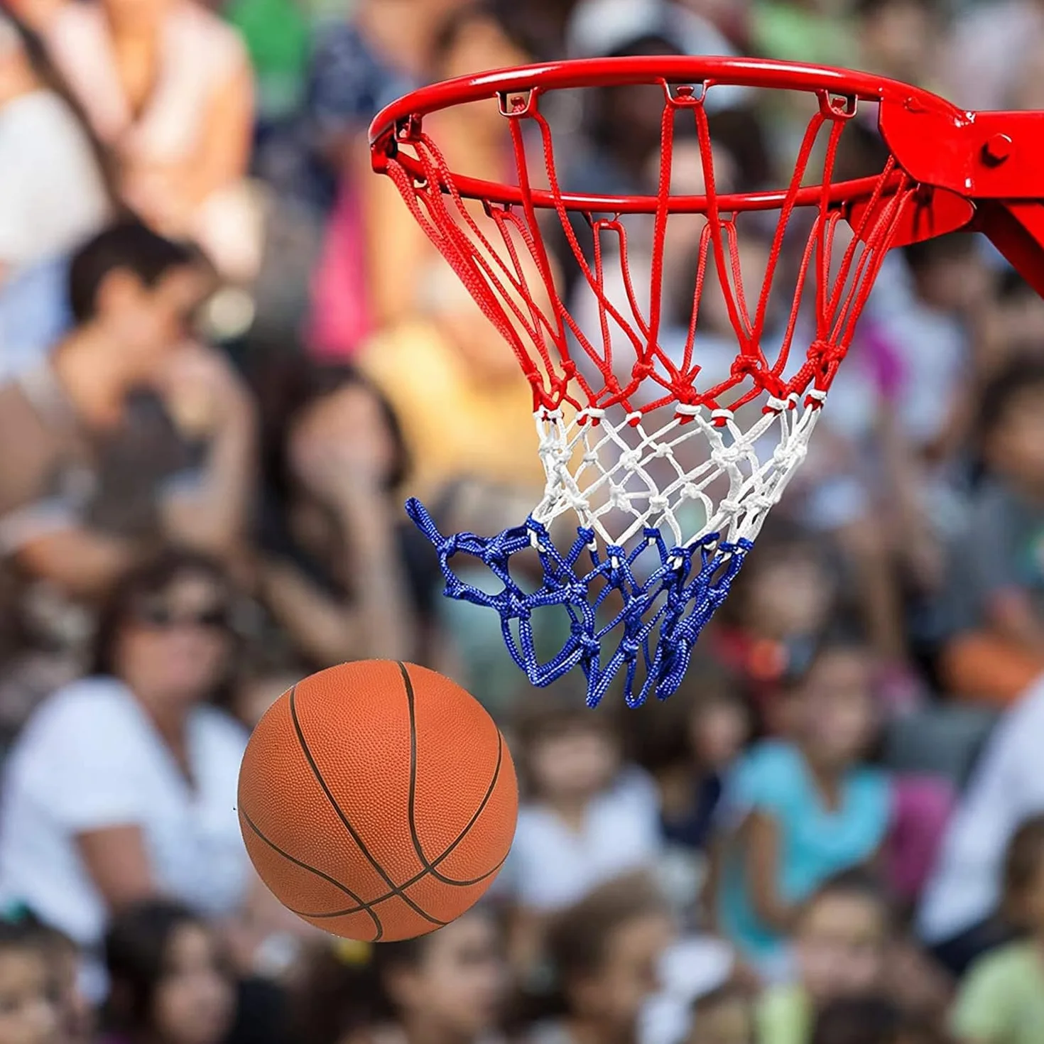 Rete da basket, 3 pezzi di ricambio professionale, resistente alle intemperie, per tutte le intemperie, per interni o esterni, 12 passanti