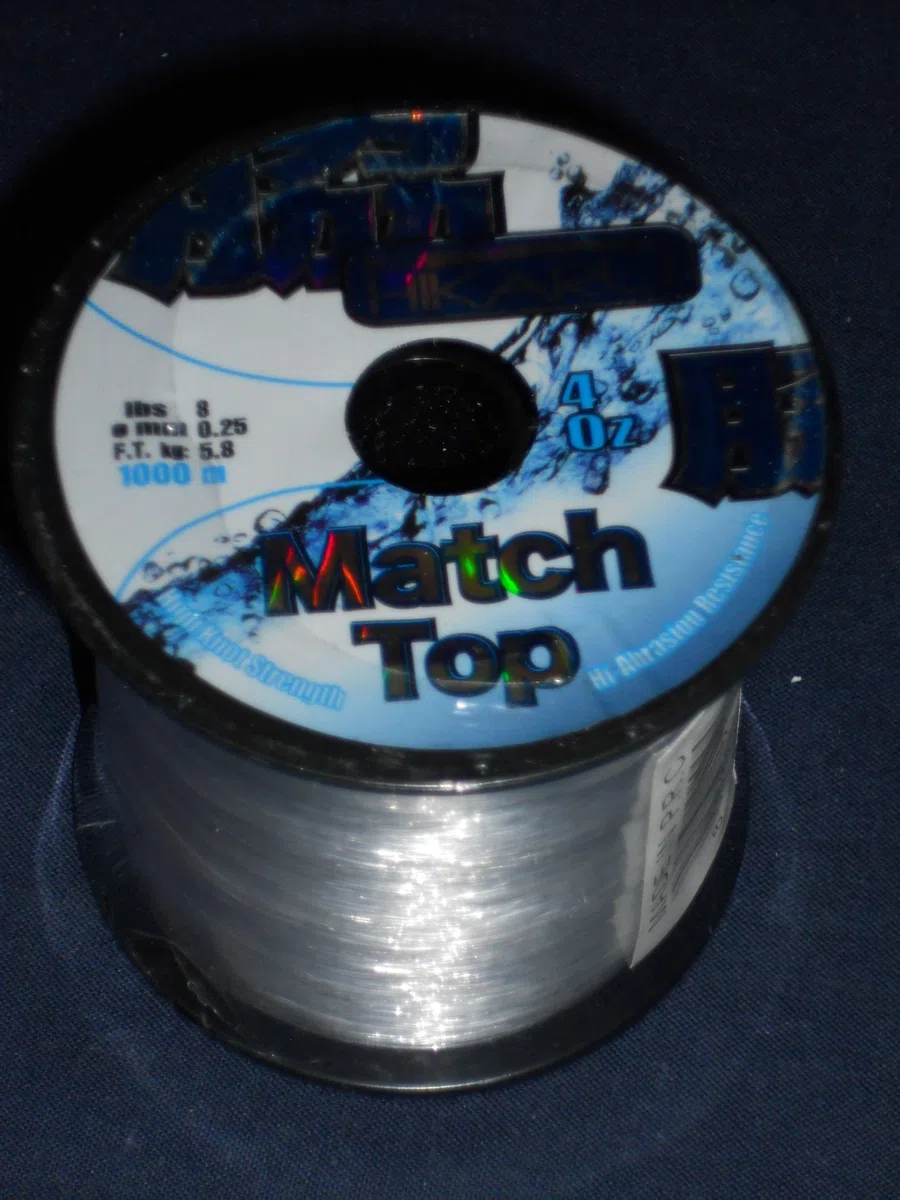 Lineaeffe Filo da Pesca Hikaru Match Top-White 1000 m D. 0.25 mm in Nylon Ideale per Lo Spinning Surfcasting Carpfishing Trota Lago Resistente al Nodo con POCA Elasticità