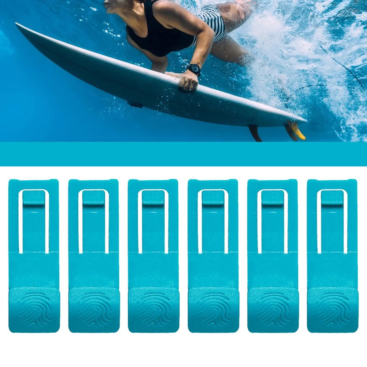 6 Pezzi Di Fissaggio Per Pinna Per Tavola Da Surf - Clip Per Pinna Da Tavola - Clip Per Pinna Da Surf Per Tavole Da Surf Elementi Di Fissaggio Per Pinne Per Tavole Da Surf
