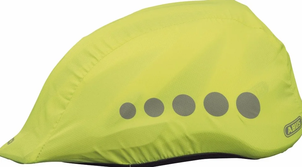 ABUS Cappuccio Antipioggia per caschi - parapioggia con Catarifrangenti Decorativi e Cinturino Elastico - Idrorepellente
