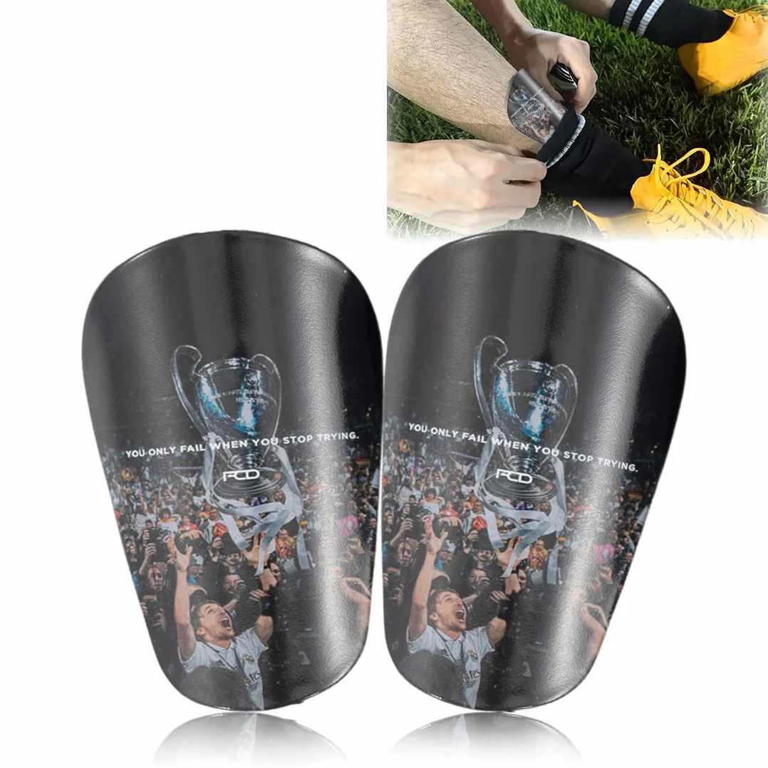 Mini Parastinchi Calcio, Extra Grigio Scuro, 10 × 6 cm Professionali Parastinchi Calcio Piccoli, Accessori per Protezione da Calcio Delle Gambe per Gli Sport con la Palla da Uomo, Donna e Bambino