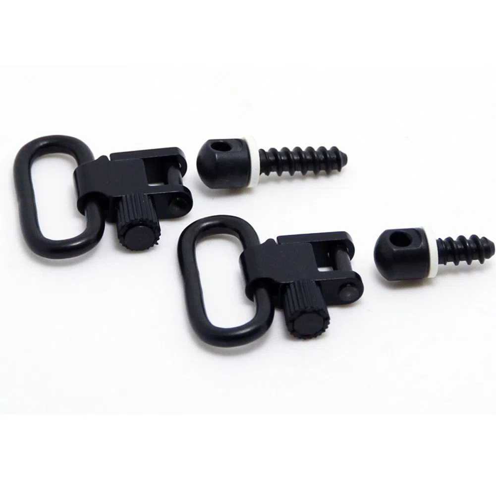 GUGULUZA Kit di Montaggio per Bretella Fucile, 2 Pezzi 2,5cm sgancio rapido Anelli + 2 Viti