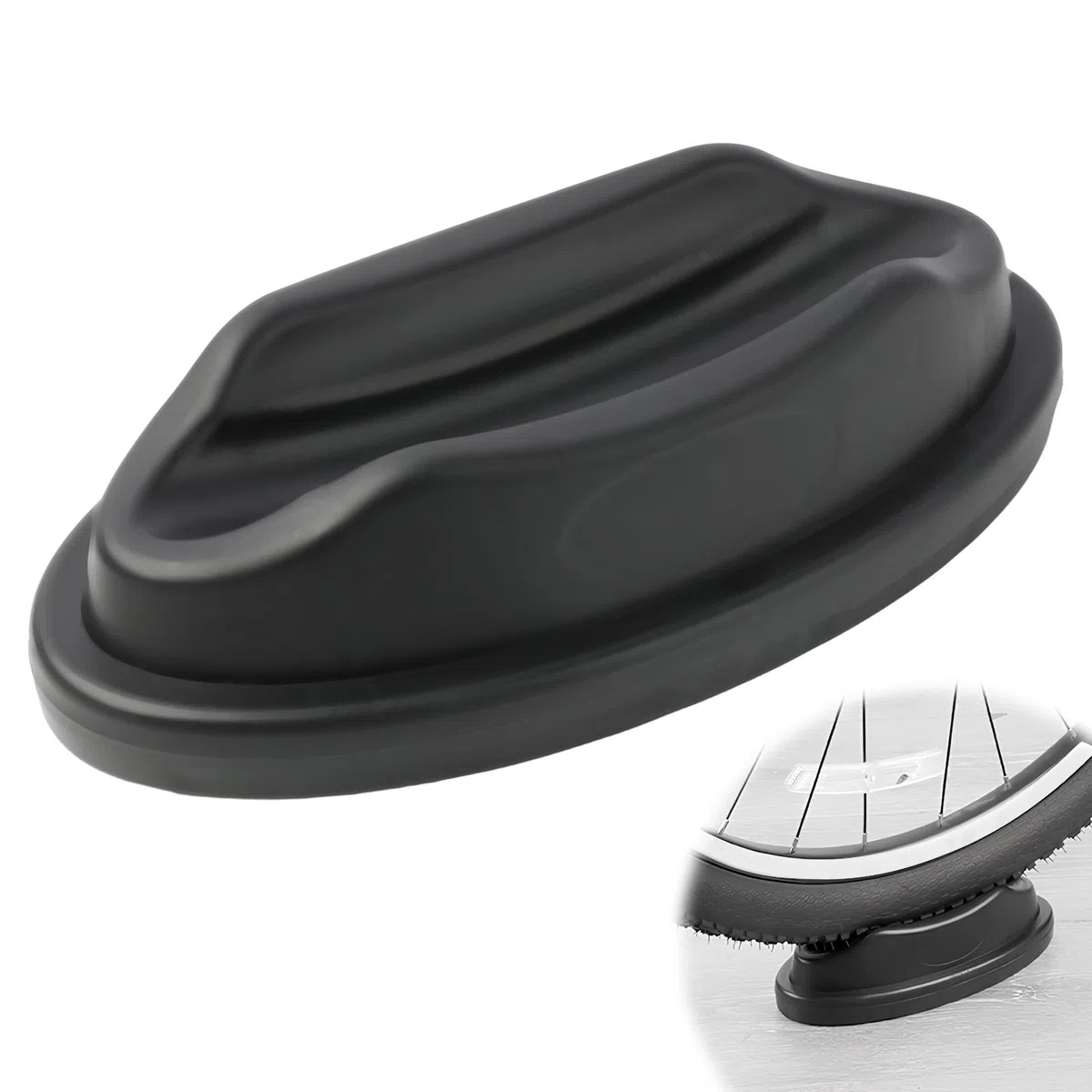 1pcs Supporto Ruota Anteriore rulli Piattaforma di Supporto per Montante per Ruota Anteriore,Compatibile con Bici da Strada e Mountain Bike,Antiscivolo, per Allenamento Indoor