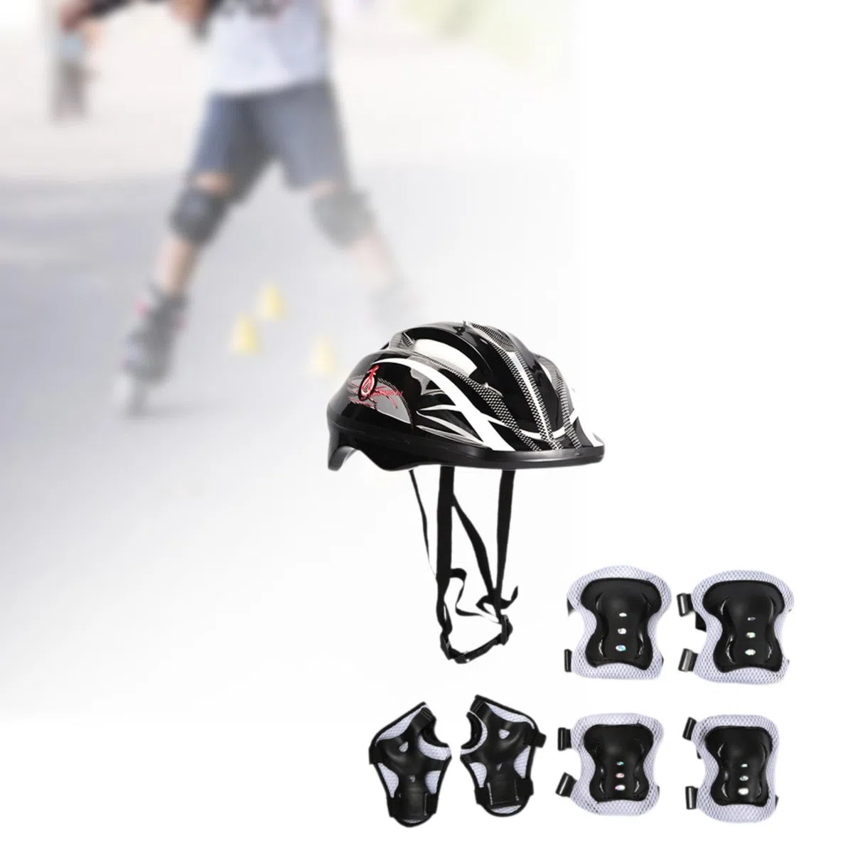 Set di Protezioni per Bambini per Andare in Bicicletta con Gomitiere E Ginocchiere