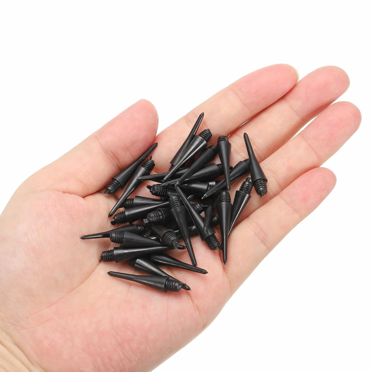 wenrescry 200 pezzi di punte per freccette in plastica, punte per softdart con filettatura 2BA, punte di ricambio durevoli per freccette morbide, facili da sostituire, accessori per freccette per gli