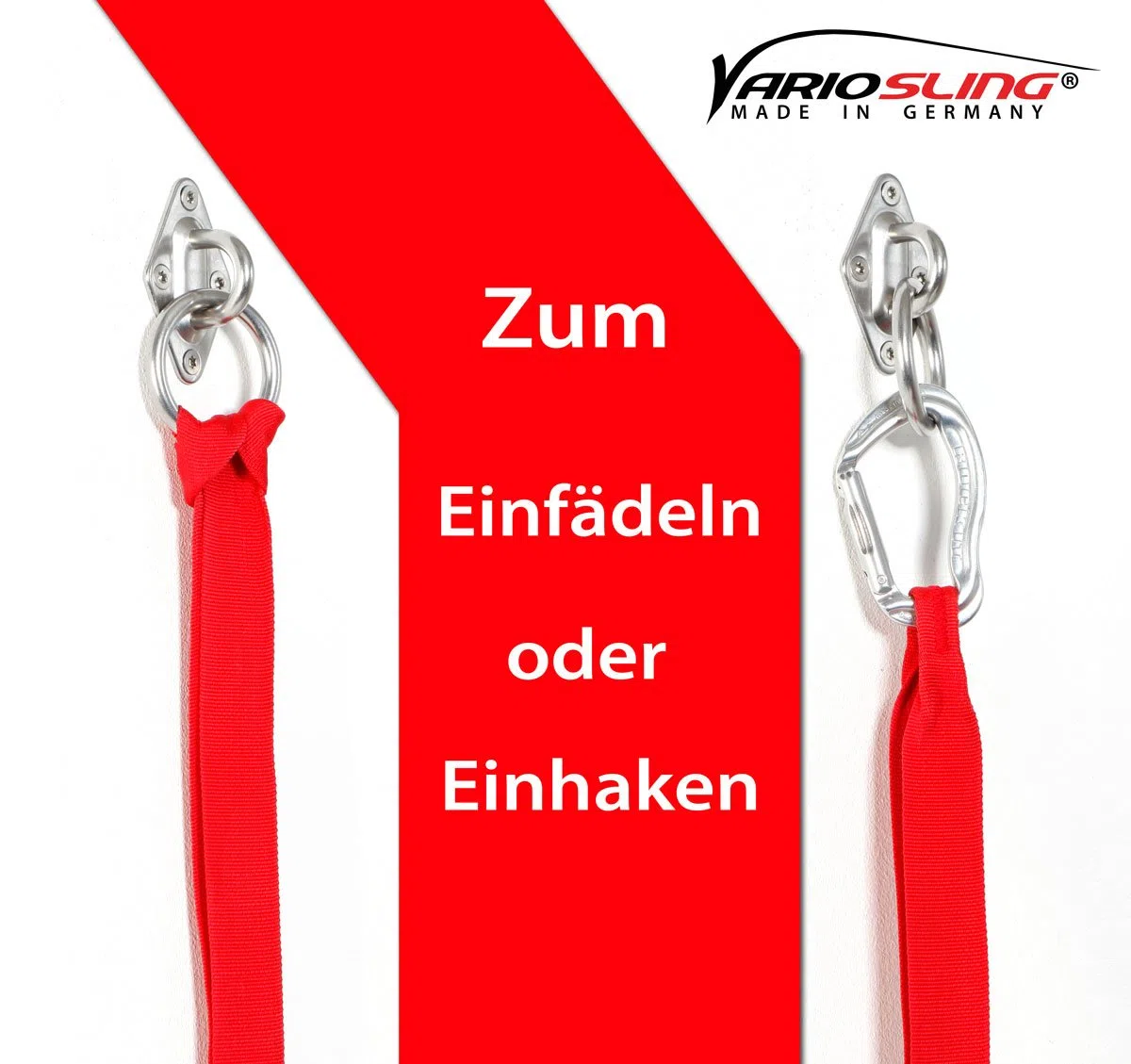 Placca con Occhiello/Uncino e Anello per Parete o Soffitto - Attrezzi per Un Allentamento in Sospensione/Sling Trainer