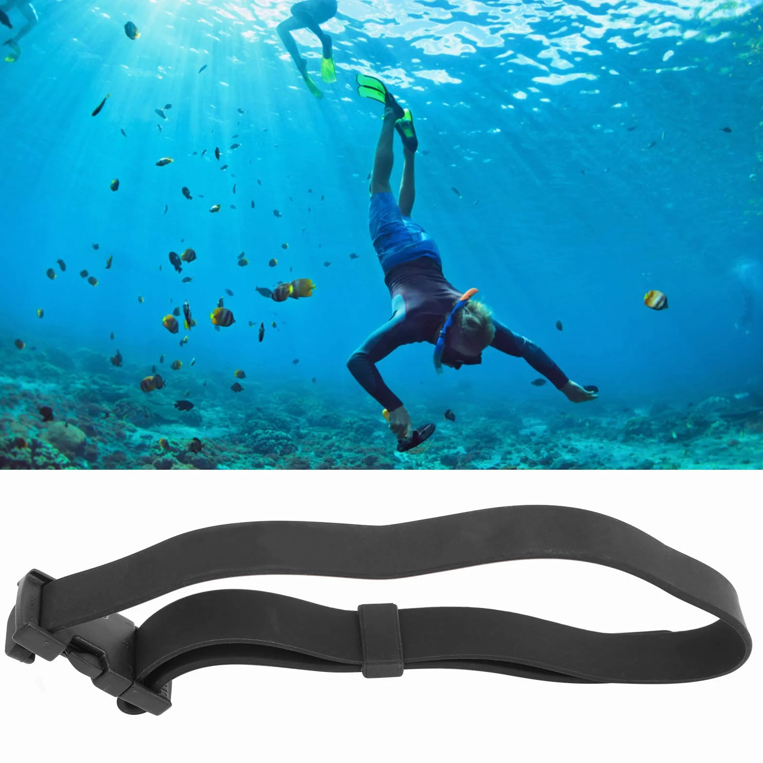 Cinghie per Coltelli da Immersione Cintura per Coltelli di Ricambio per Lo Snorkeling Cinghie per Coltelli in Gomma a Sgancio Rapido Cintura per Coltelli Subacquei per Coltello Subacqueo Fisso
