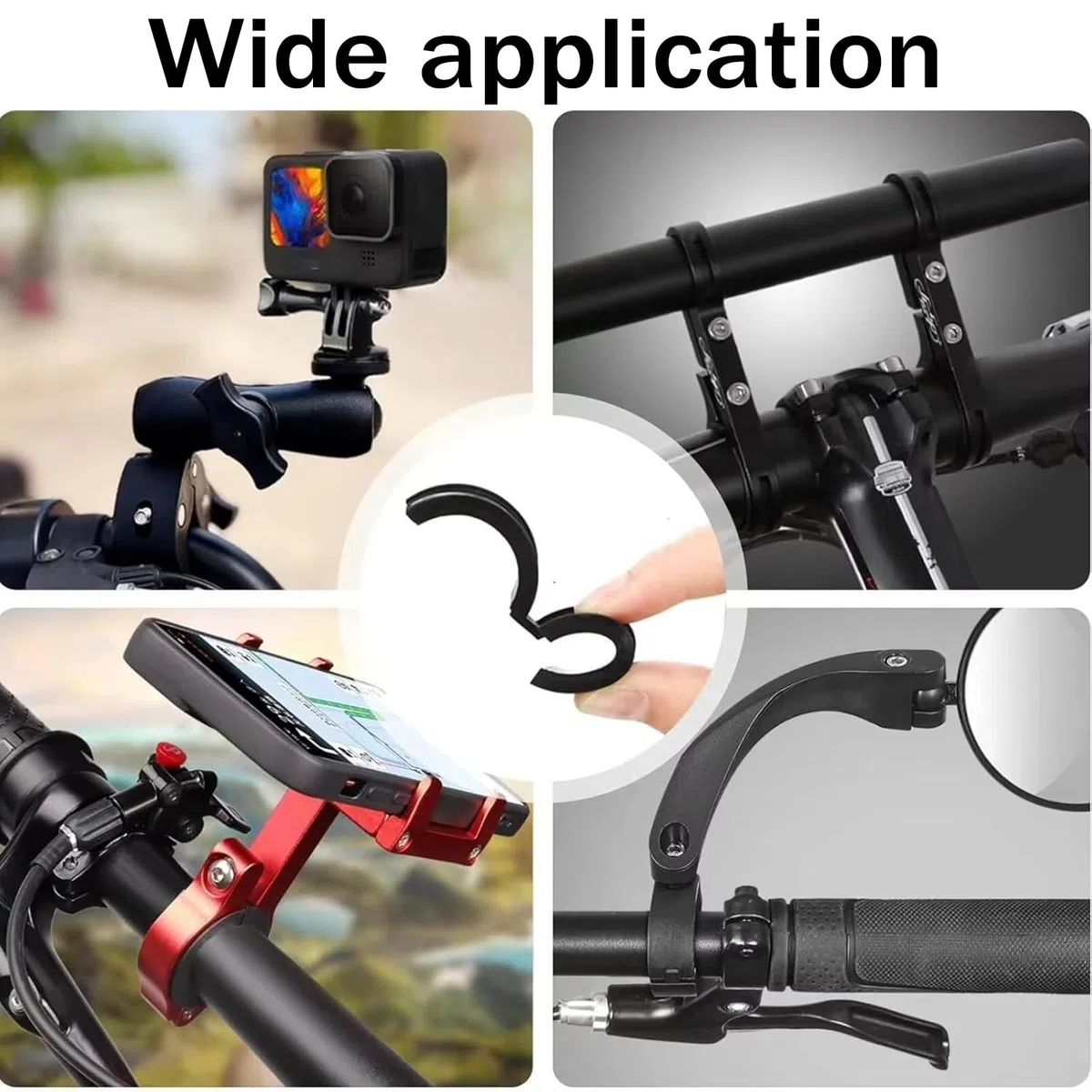 12 rondelle di Gomma per Biciclette, Guarnizione per Manubrio Della Bicicletta Antivibranti e Antiscivolo 31.8 a 22.2/25.4 Rondelle, Adattatori di Rondine per Auto Stradali Biciclette