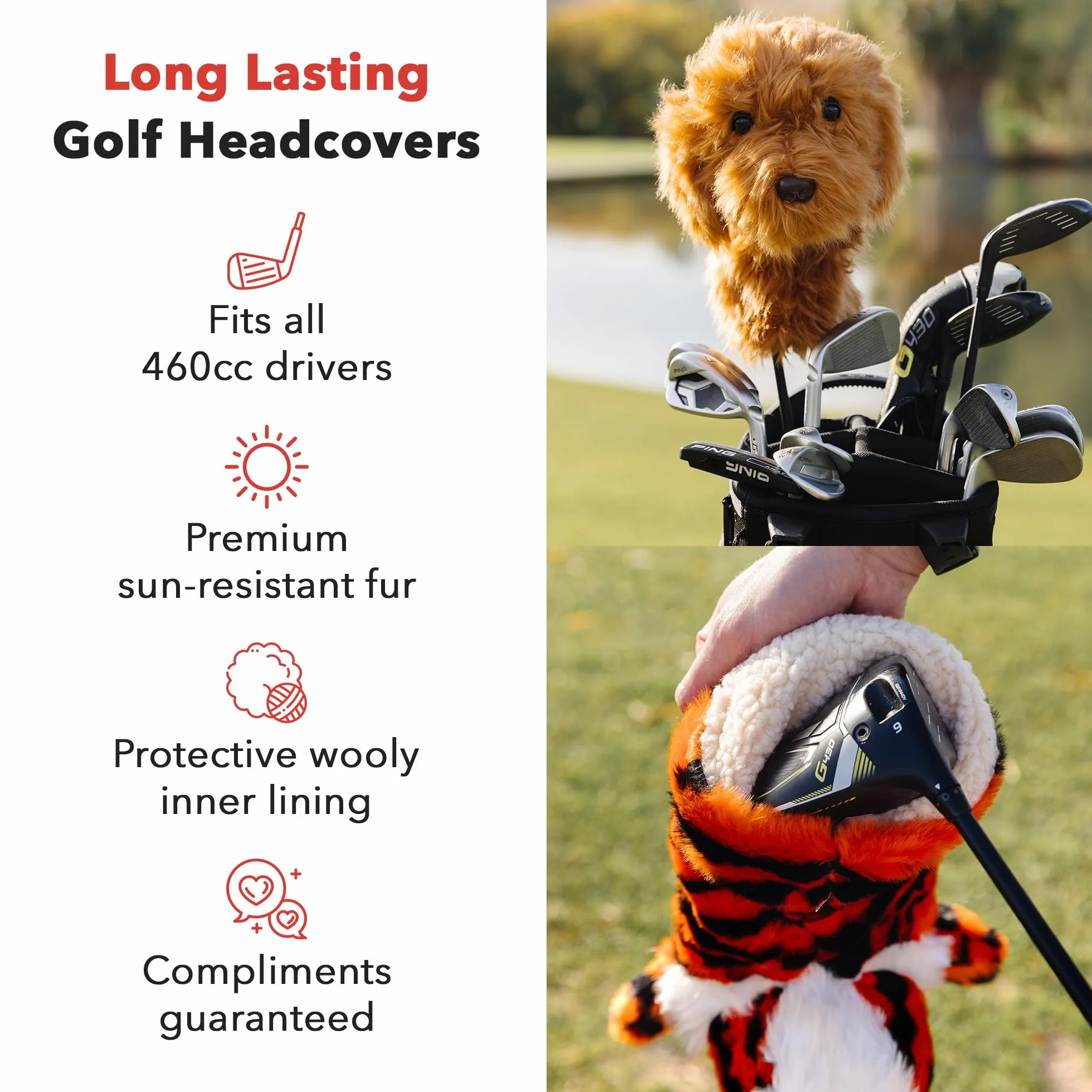 Daphnes - Cats & Dogs Series Driver Headcovers