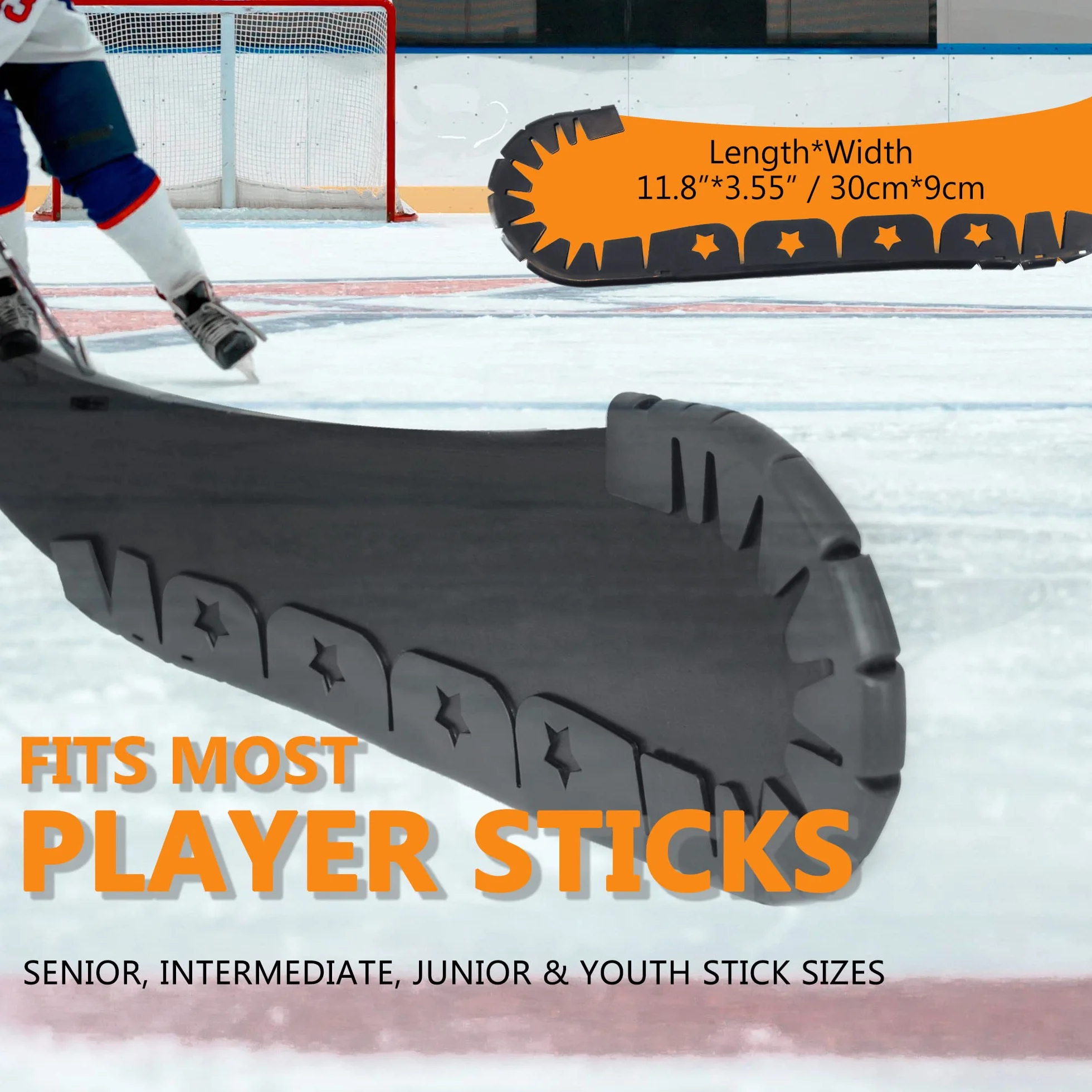 Protezione per mazza da hockey su ghiaccio, protezione per lama e bordi per allenamento di hockey fuori ghiaccio all'aperto e aiuto per pratica sportiva, regali per hockey, accessori,