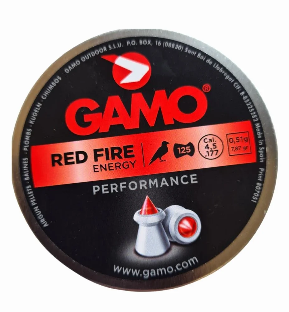 PALLINI GAMO 5.5 5,5 MM PIOMBINI ARIA COMPRESSA A GAS CO2 RED FIRE