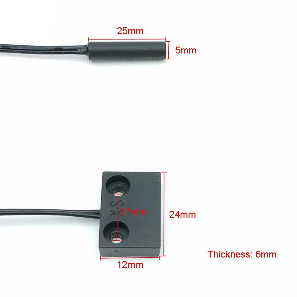 2 pin sensore di velocità universale per tapis roulant con pedometro e sensore magnetico, sostituzione macchina riparazione, 1 pcs Square