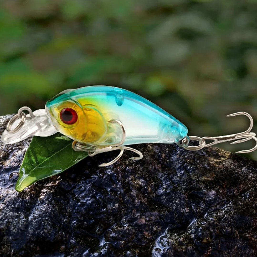 8 Pezzi esche artificiali, Esche galleggianti da pesca, Artificiali Spinning Esche Artificiali, esca pesce persico, per acqua salata, trota, salmone, pesca persico, simulazione di esche false