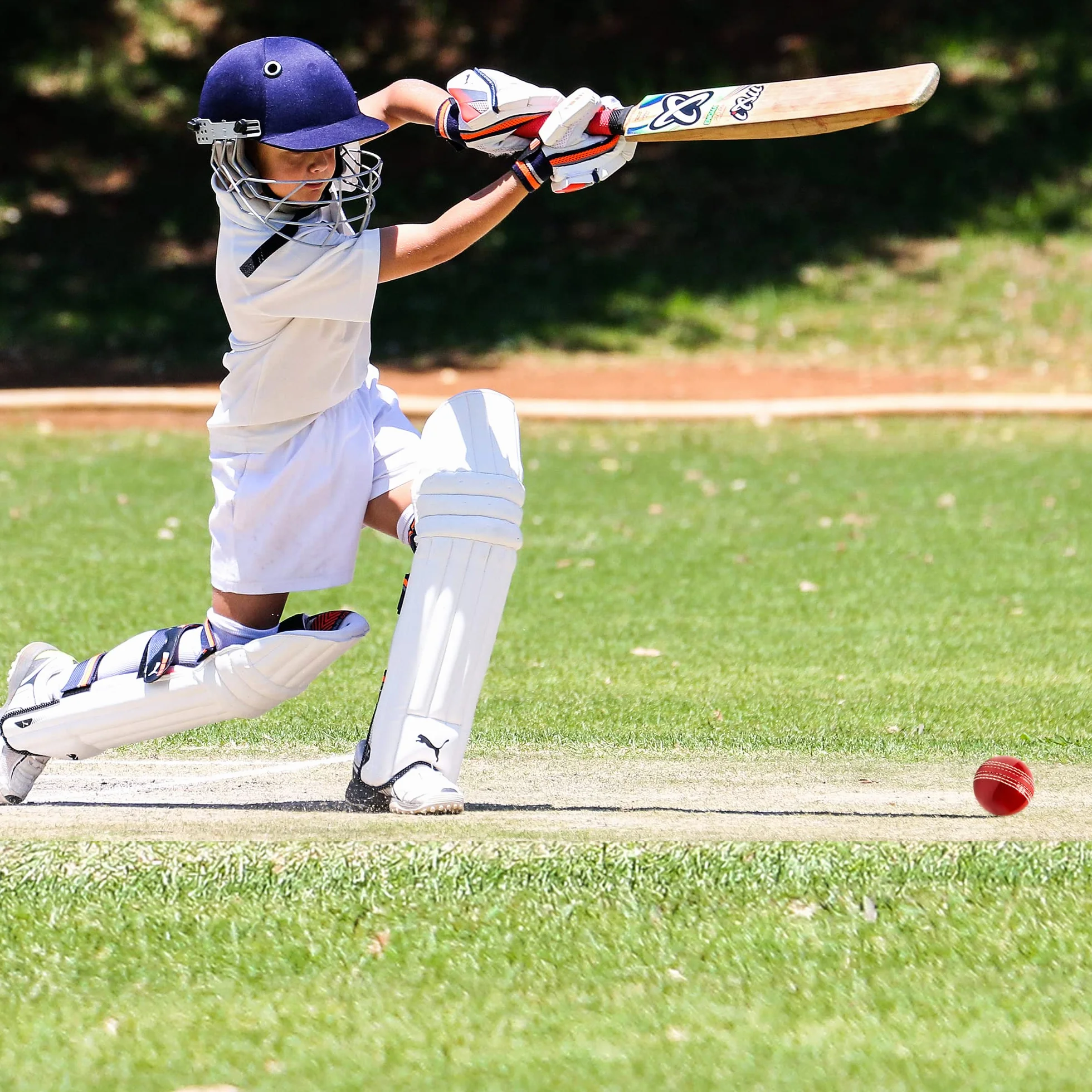 Palline da cricket in gomma morbida per allenamento con cuciture durevoli (rosso)