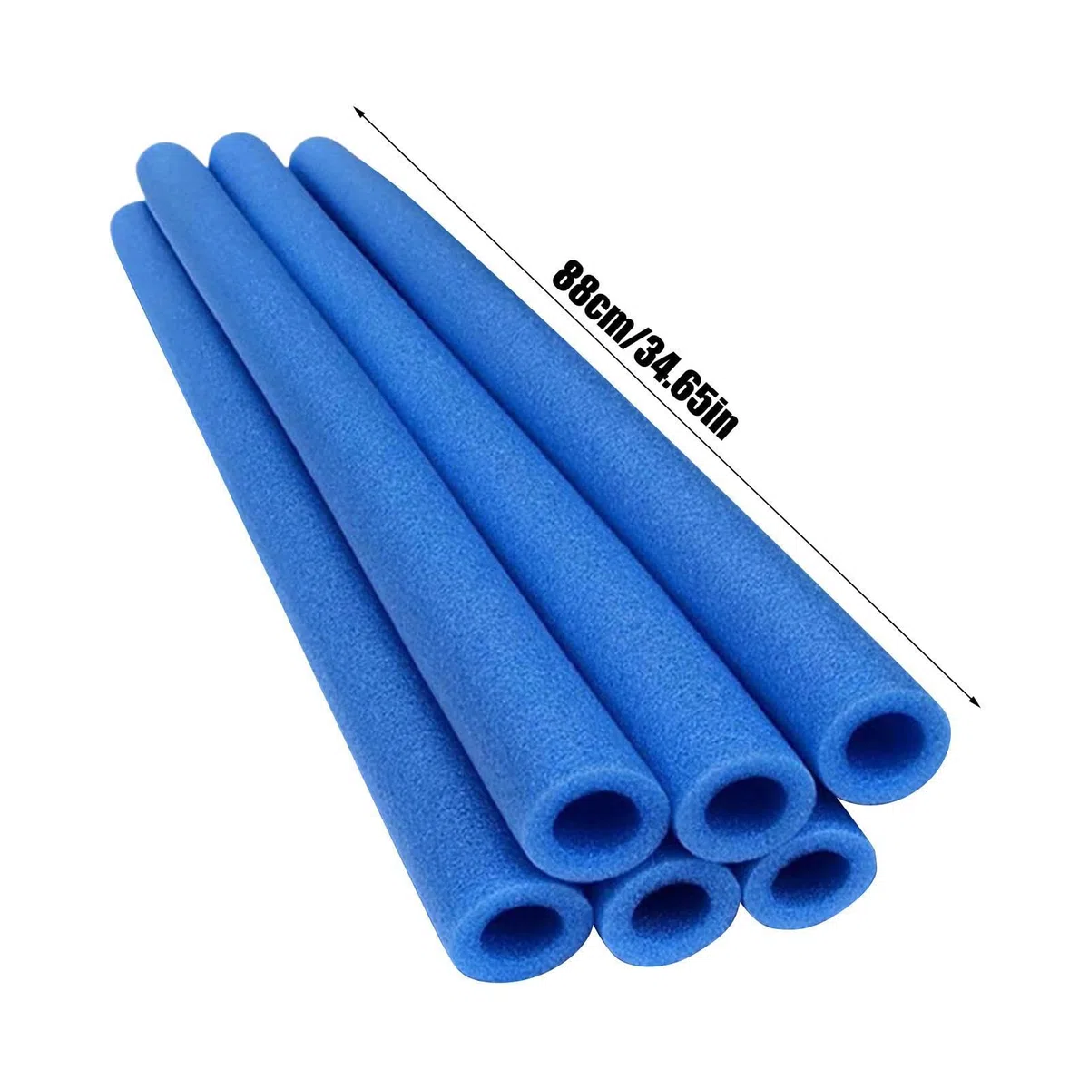 6 Tubi in Schiuma per Trampolino 88 Cm Protezione per Aste di Trampolinos, Trampolinos di Ricambio Copertura in Gommapiuma per Aste, Imbottitura in Schiuma