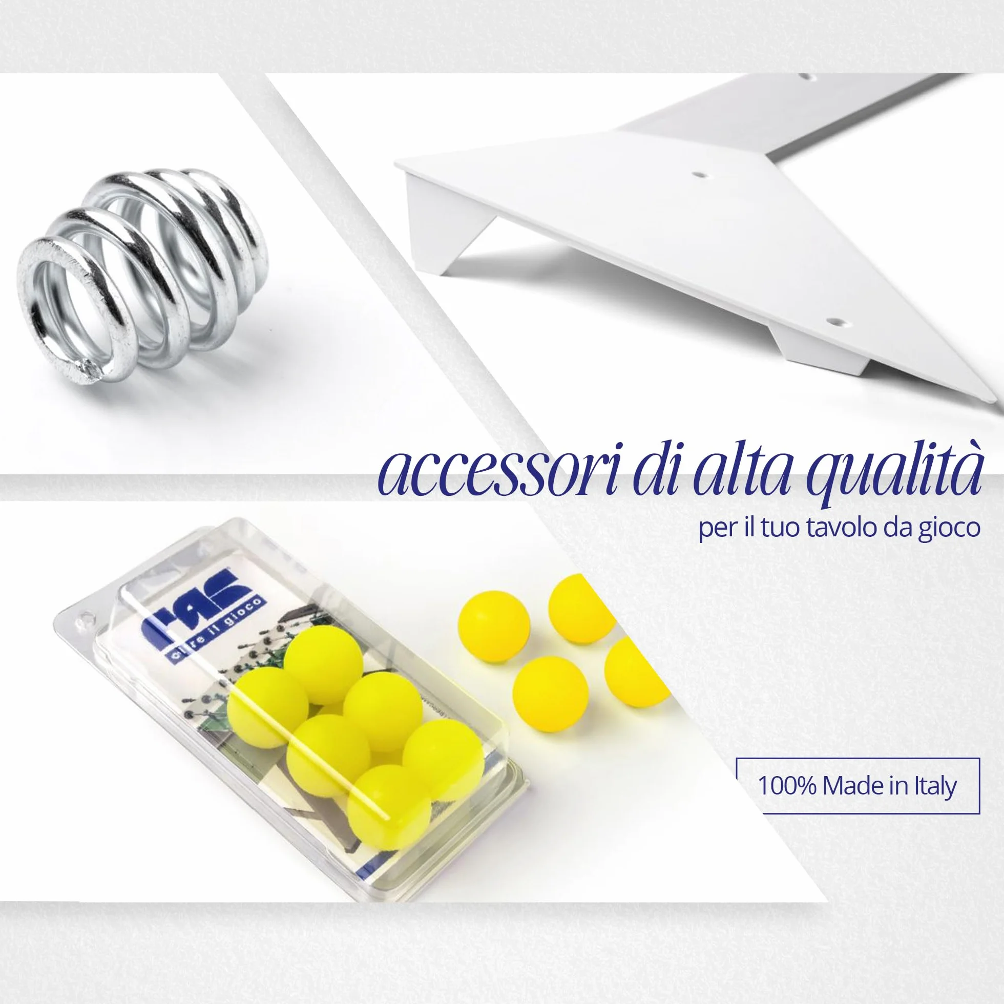 FAS PENDEZZA Segnapunti a Cubetto per Calcio Balilla - Set Completo con 20 Cubetti Rossi e Blu per Biliardino, 4 Terminali e 2 Astine
