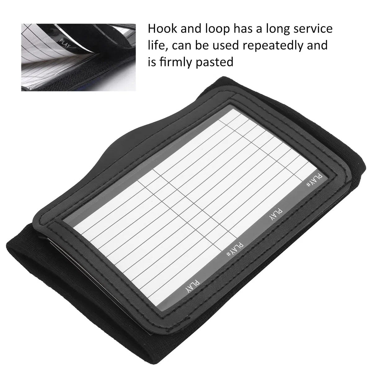 Socobeta Playbook Wristband Calcio Braccialetti Soprts Playbook Wristband Polso Braccialetti da Gioco da Calcio Fold Cover Trasparente Tabellone Didattico per Allenatore da Polso