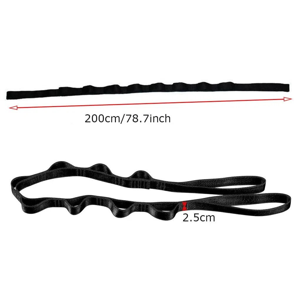 Yoga Stretching Band,200 Cm Cinghia Di Prolunga Per Amaca Yoga, Corda De Arrampicata Sling Regolabile, Extension Straps Per Stretching, Pilates, Fitness