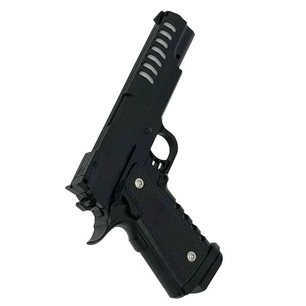 Saigo Hi-capa SG00060 Pistola Airsoft-Modello a Molla-Fuoco Manuale/Colpo per Colpo-Colore: Nero-Potenza 0,3 Joule