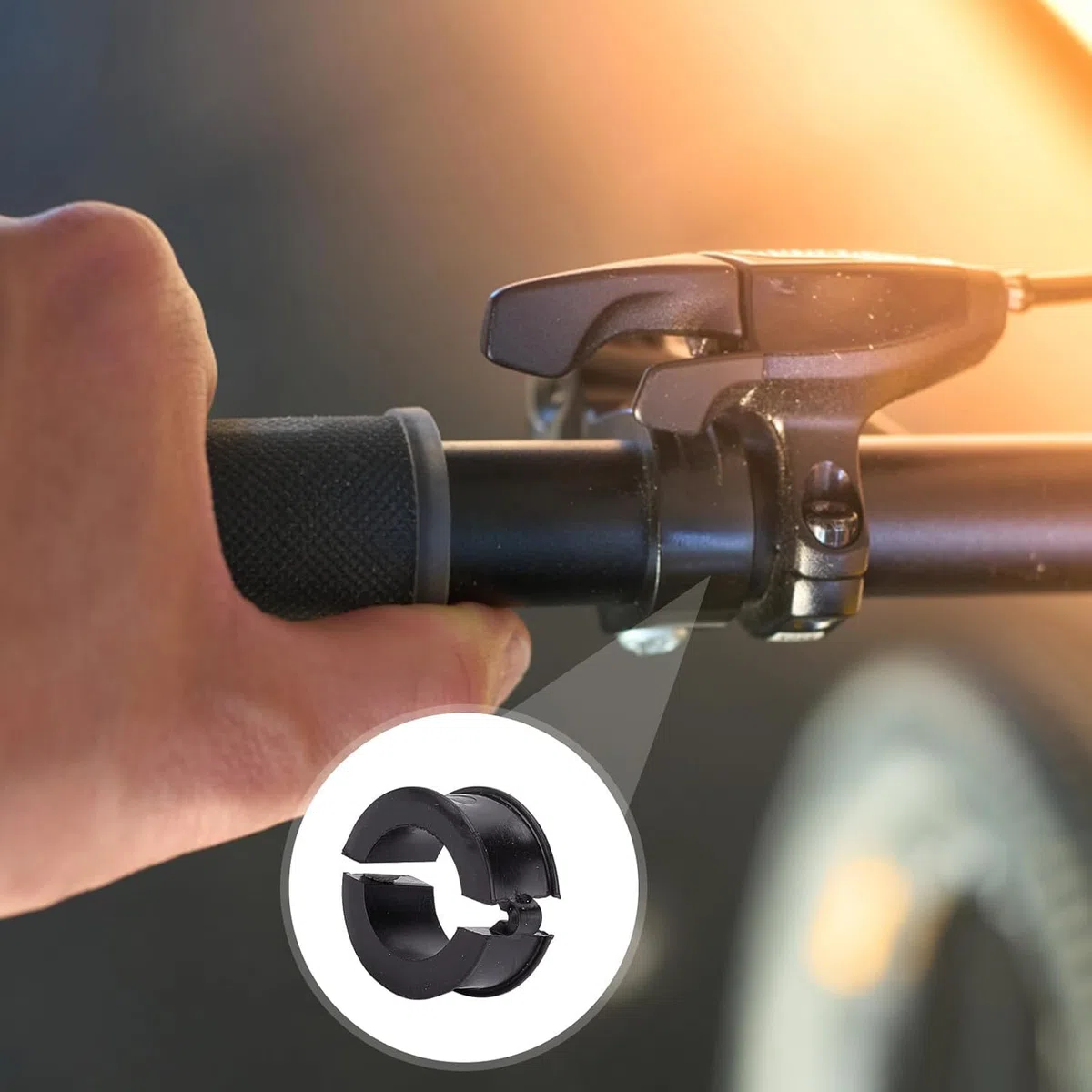 12 rondelle di Gomma per Biciclette, Guarnizione per Manubrio Della Bicicletta Antivibranti e Antiscivolo 31.8 a 22.2/25.4 Rondelle, Adattatori di Rondine per Auto Stradali Biciclette