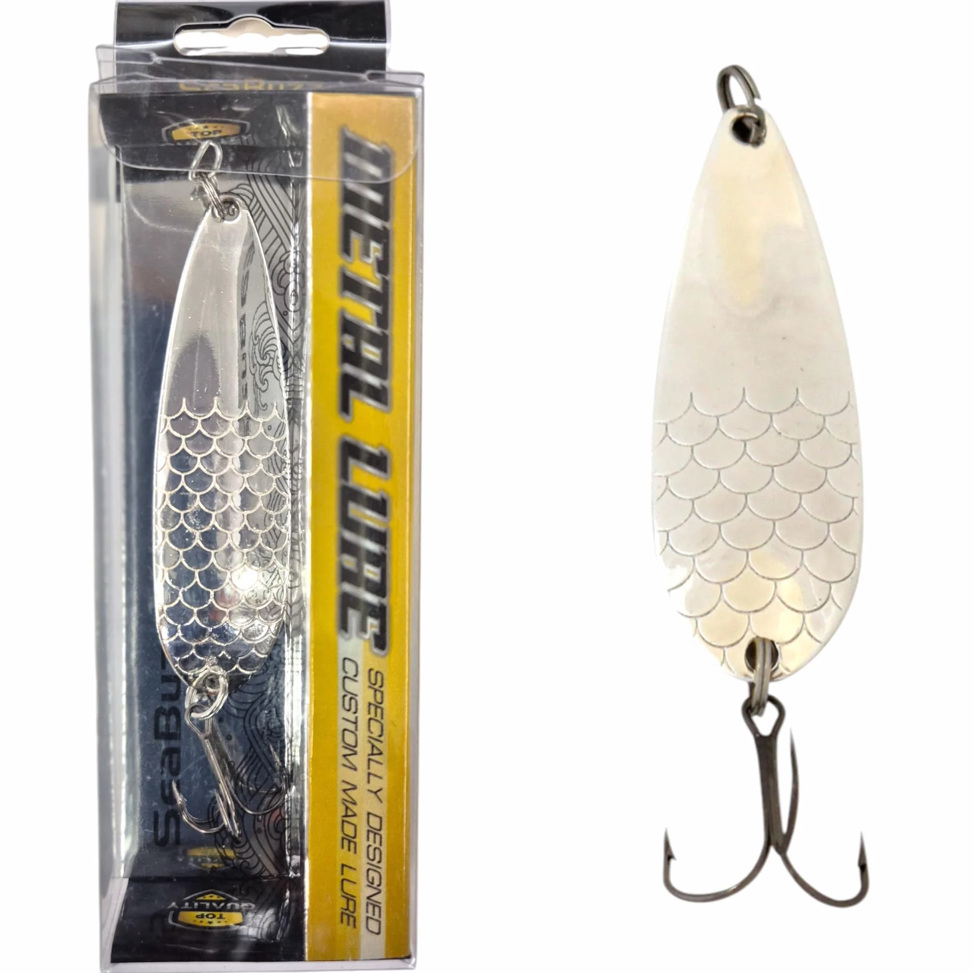 Freccia asimmetrica 23,5 g/8,5 cm – luccio pesce persico – esca da pesca – Cucchiaio di metallo – Esca dura – Set per pesca – Angel Spoon – Esca per luccio – Esca persico