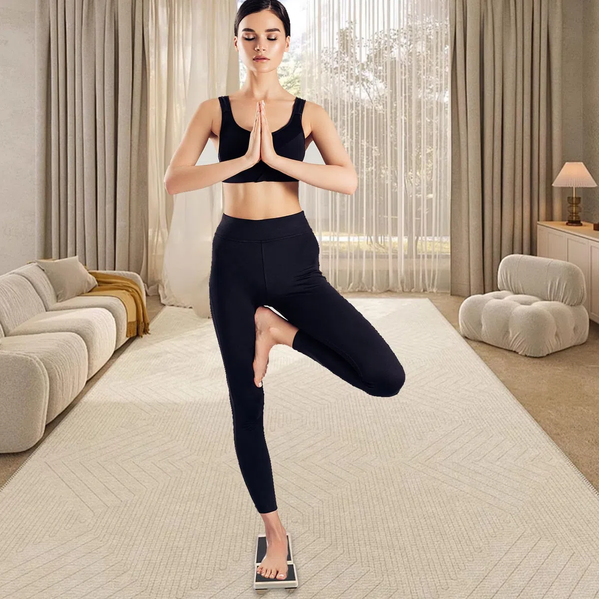 Legno Tavoletta Propriocettiva Caviglia, Balance Board, Tavola Propriocettiva Per Lo Stretching Della Caviglia, Esercizi Di Stabilità, Correzione Della Postura