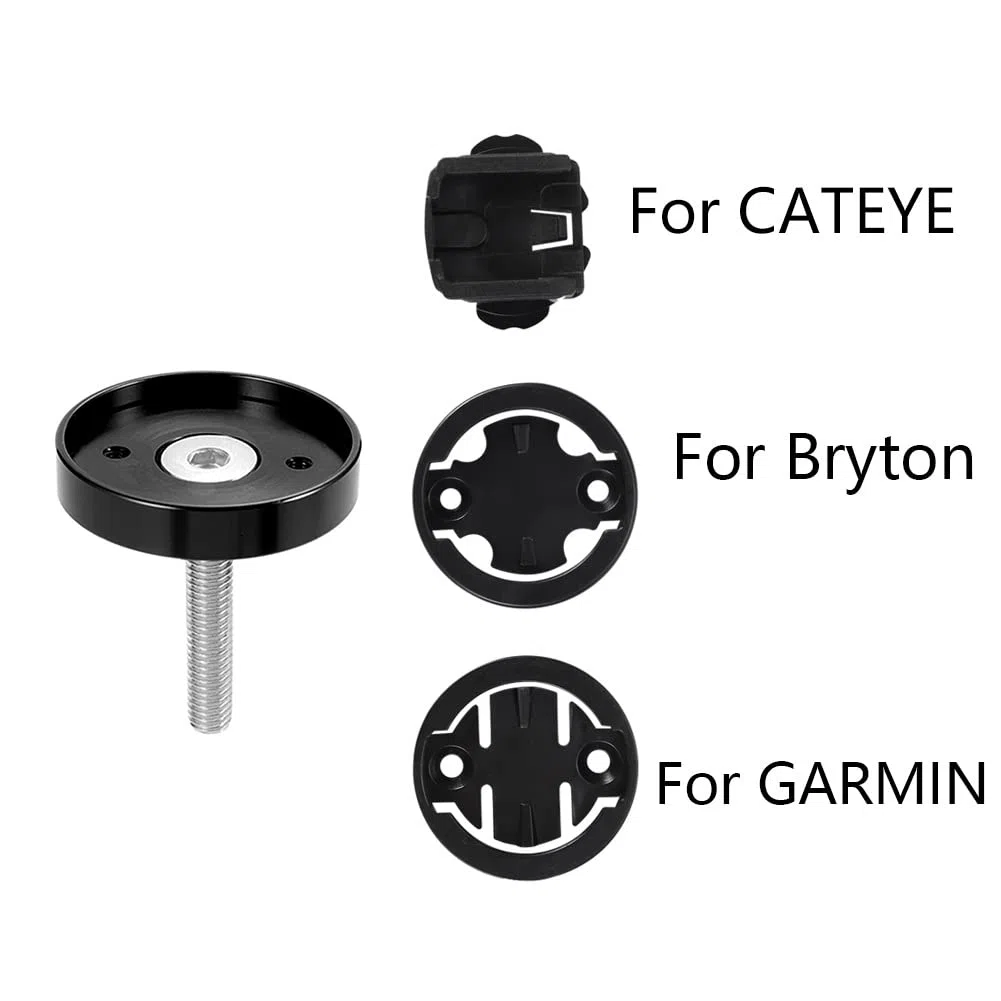 Butyeak Porta Computer Bici, Attacco Manubrio Porta Computer, Edge Mount, Supporto per Computer da Bici Staffa dell'adattatore per Bicicletta da Bicicletta in Plastica Resistente, Nero