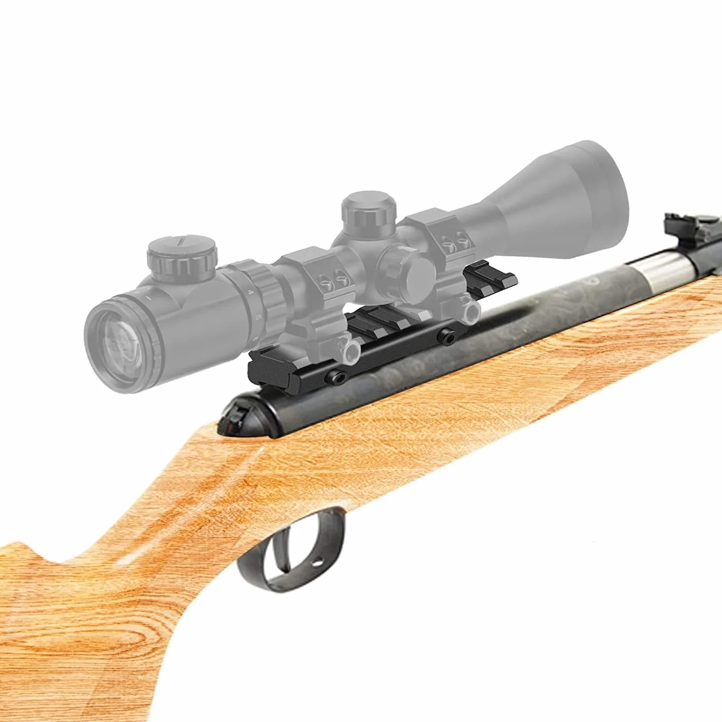 ACEXIER Eccellente qualità Adattatore per Binario Picatinny per tessitore a Coda di Rondine da 11mm a 20mm Tactical Scope Extend Mount Adapter for Hunting