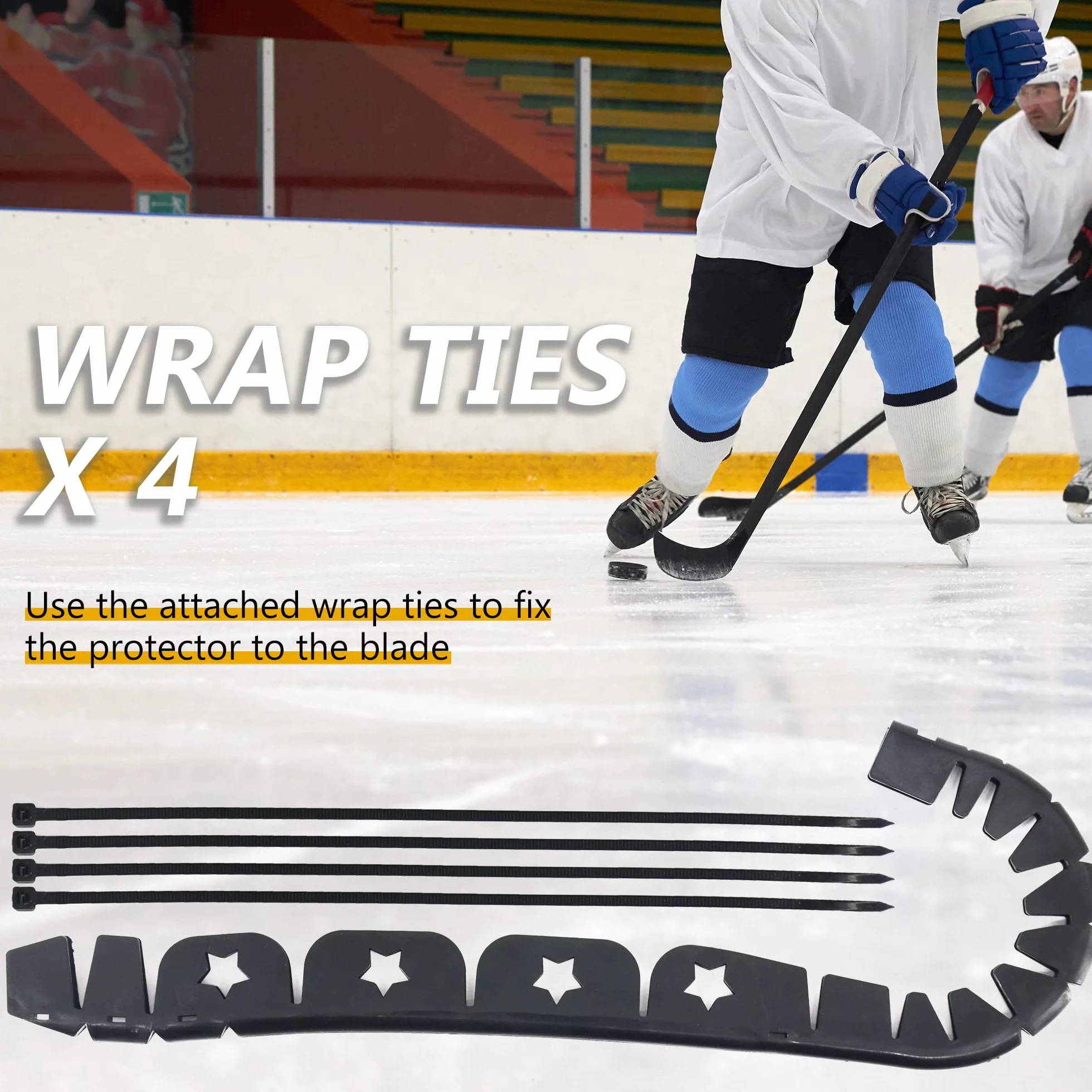 Protezione per mazza da hockey su ghiaccio, protezione per lama e bordi per allenamento di hockey fuori ghiaccio all'aperto e aiuto per pratica sportiva, regali per hockey, accessori,