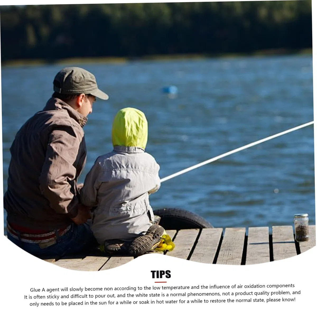 Riparazione delle canne da pesca, Colla epossidica transparente da 10 ml per canna da pesca