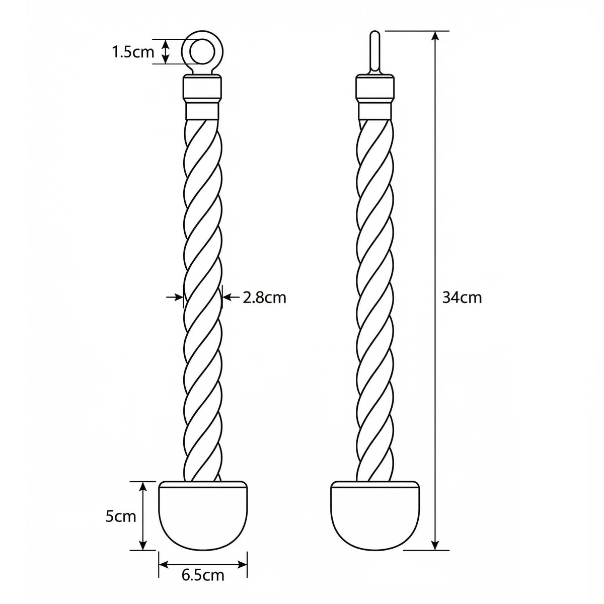 QWORK® Set di Barre LAT, Attrezzo di Allenamento Versatile per tricipiti