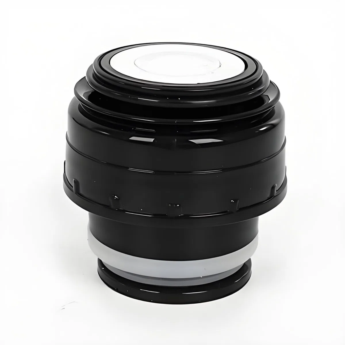 1 tappo per borraccia in acciaio inox da 5,2 cm, coperchio isolante universale per thermos e bottiglie sportive, nero (isolamento sottovuoto, lavabile in lavastoviglie)