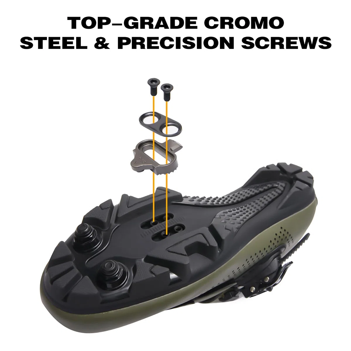 2 Pezzi Tacchetti per Bici, Compatibili con SPD SM-SH51, Acciaio Tacchetti per Scarpe da Bicicletta Forti Tacchetti per Pedali MTB Mountain Bike Tacchetti per Scarpe da Spinning