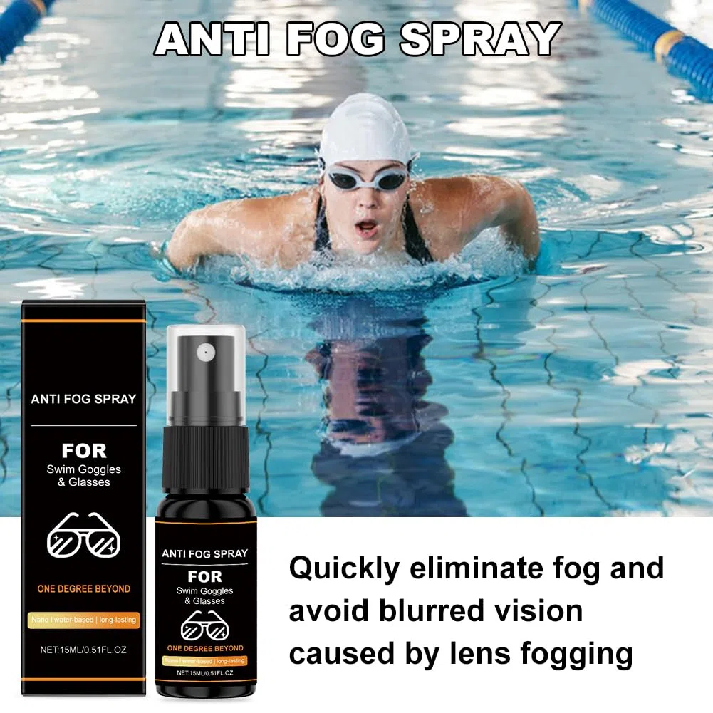 Spray Antiappannante Occhialini,15ml Anti Fog Spray,Spray Antiappannamento,Spray Anti-Appannamento per Occhiali,per Maschere Sub e Occhialini Nuoto