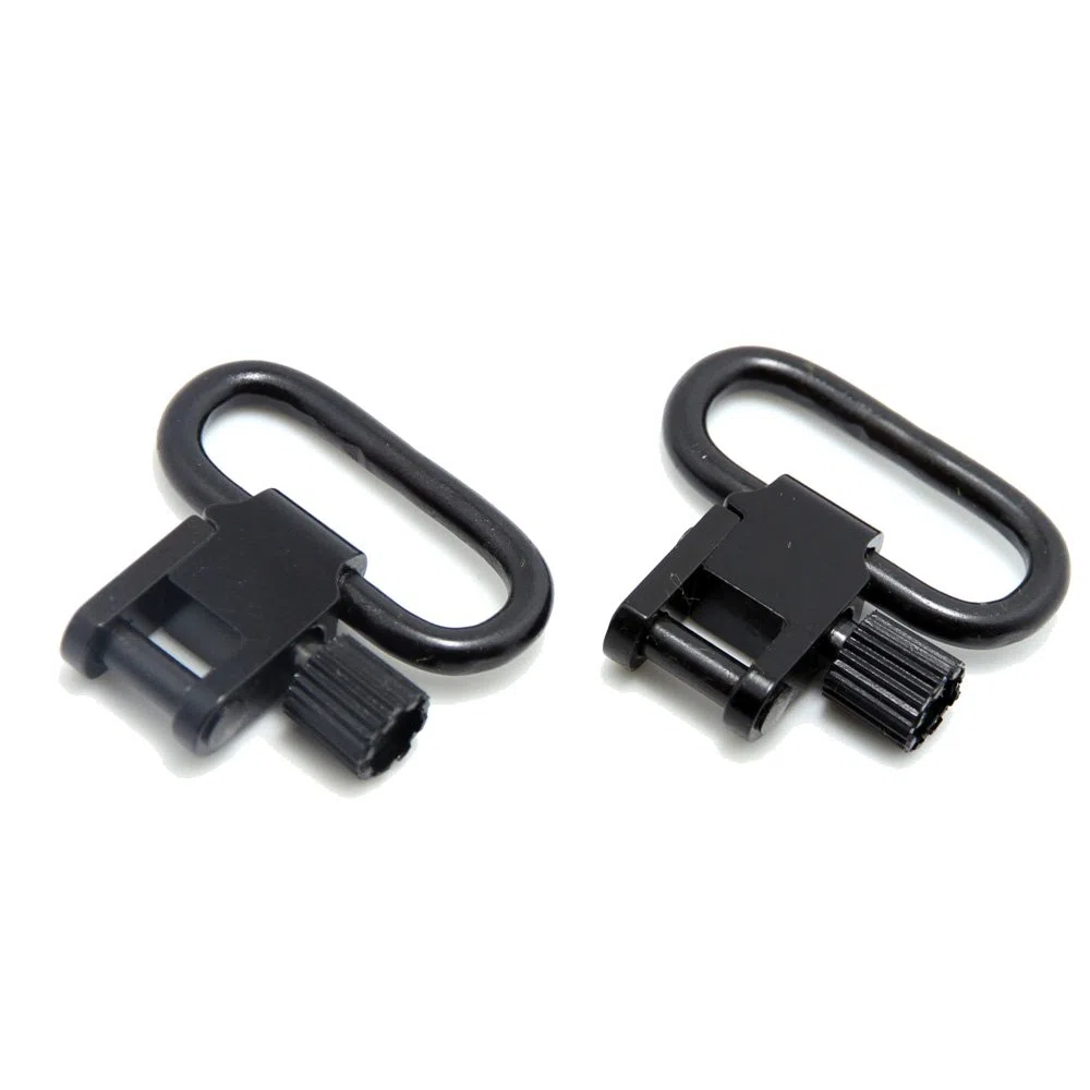 GUGULUZA Kit di Montaggio per Bretella Fucile, 2 Pezzi 2,5cm sgancio rapido Anelli + 2 Viti