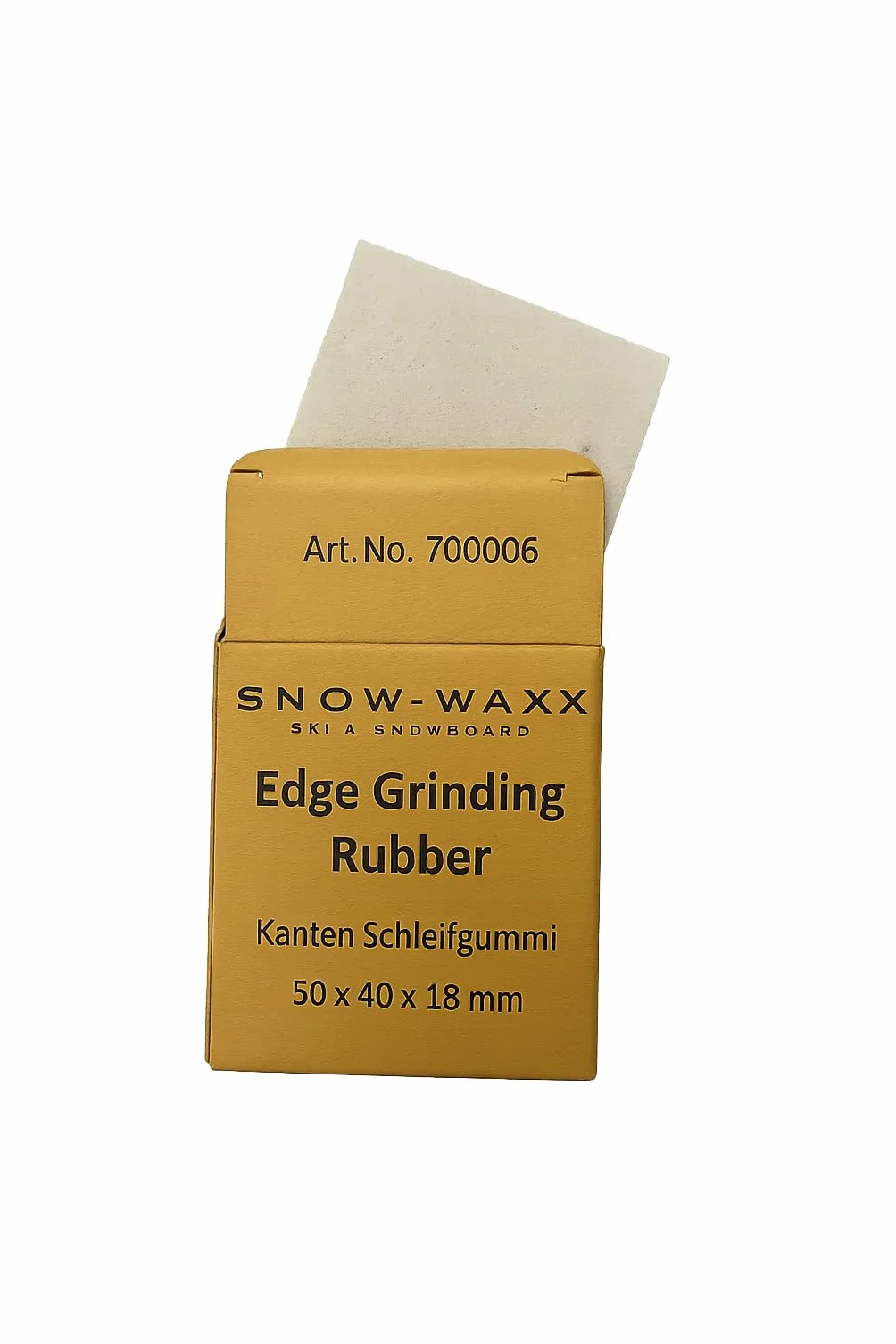 Edge Grinding Rubber | Bordi in gomma abrasiva | Ski Snowboard | 50 X 40 X 18 mm | Made in Germany