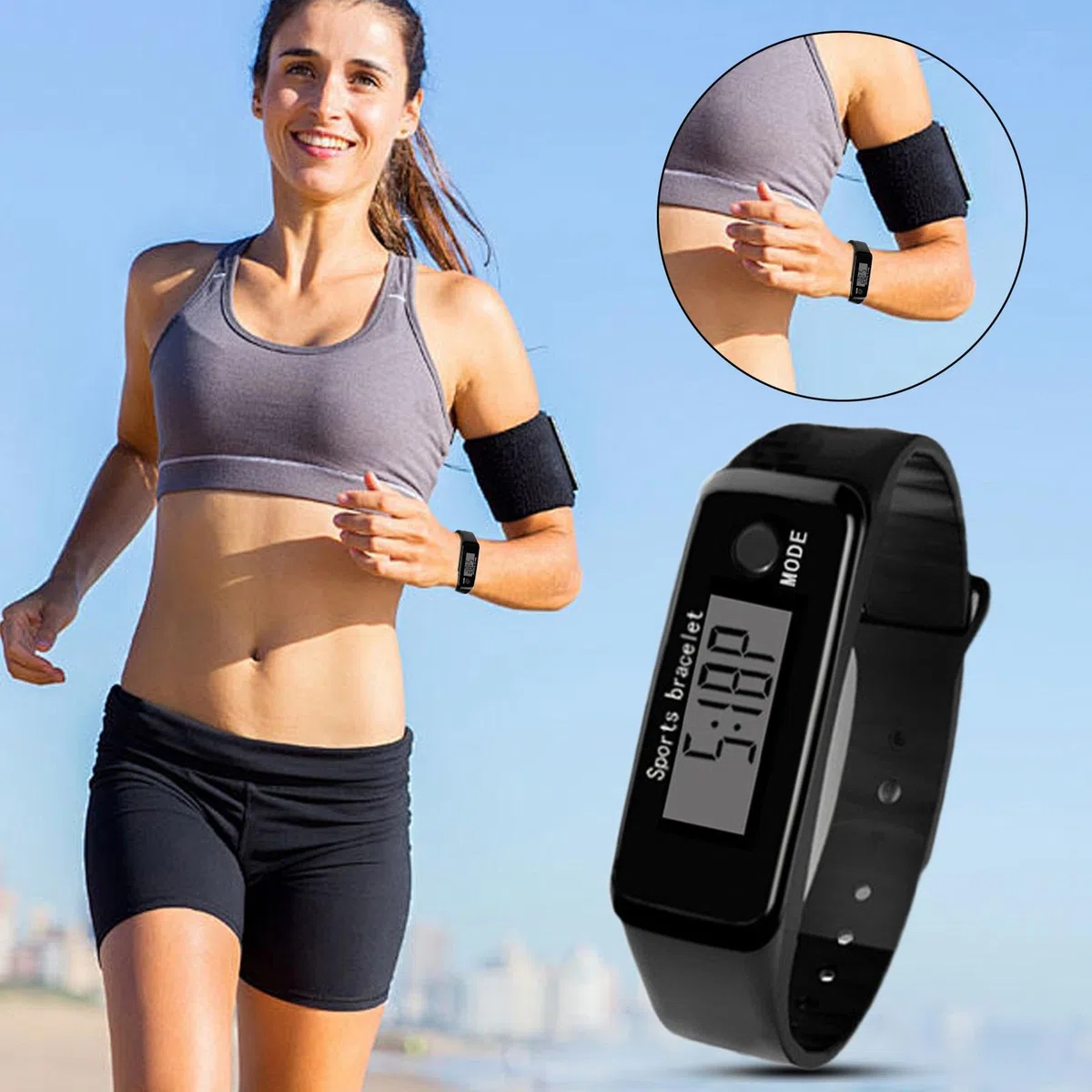 Contapassi - Il Contapasi | Orologio Intelligente Per Sport E Corsa, Dispositivi Indossabili Da Polso Intelligenti Per Uomini E Donne, Contapassi Impermeabile Per La Distanza Calorica, Fitness