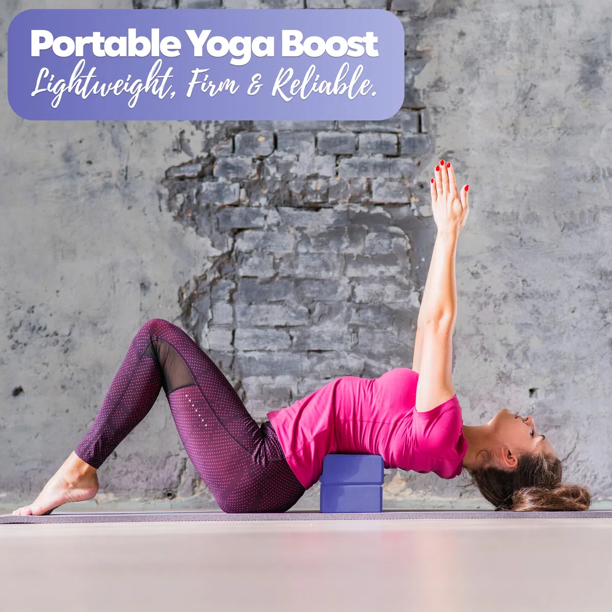 TechFit Mattoncino da Yoga in Schiuma EVA ad Alta Densità, Set da 2 Pezzi, Leggero e Antiscivolo, Supporto Ideale per Yoga, Pilates, Stretching, Dimensioni 23x15x7.6 cm, Grigio