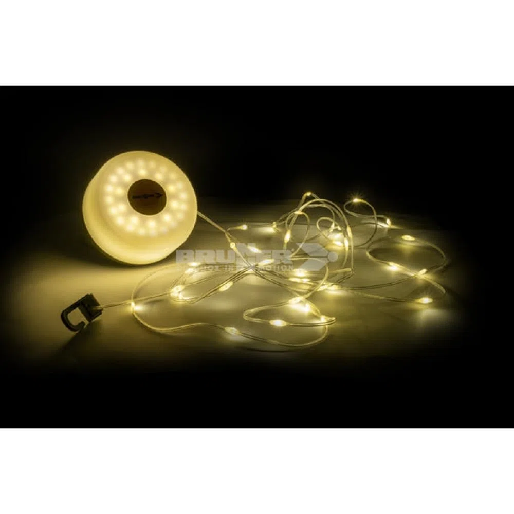 BRUNNER Lanterna da Campeggio Ricaricabile con Strisce Luminose Flessibili e Arrotolabili, IP44, Grigio