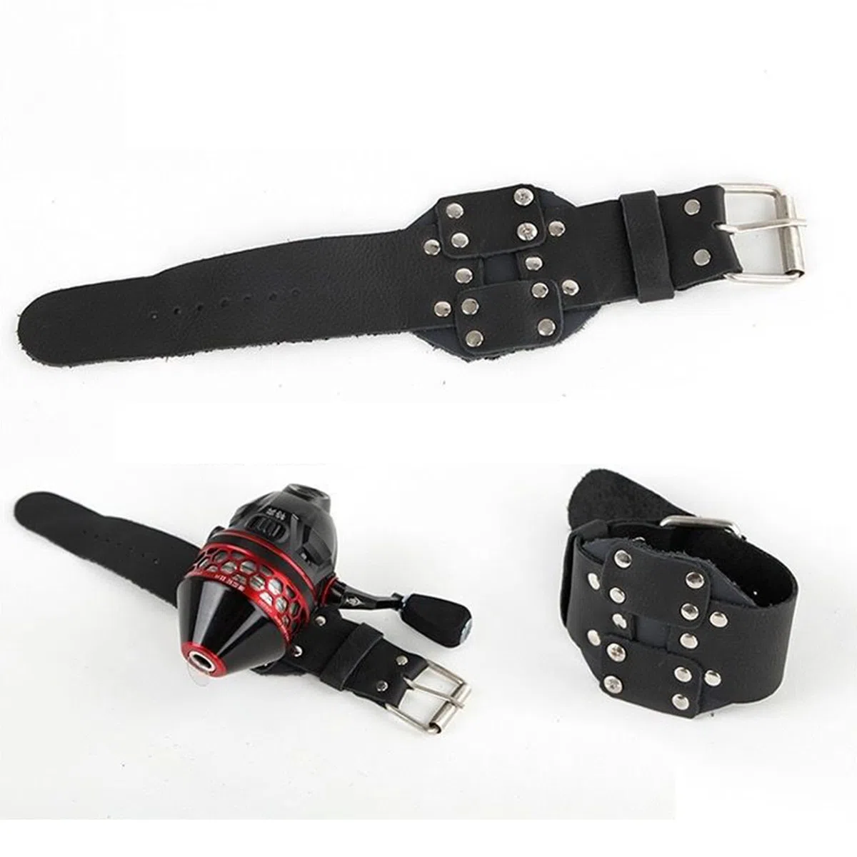 Paramani da pesca Piastra in acciaio incorporata Mano Polso Guardia Bracciali Protezioni Mano Sinistra/Destra Protezioni Da Pesca