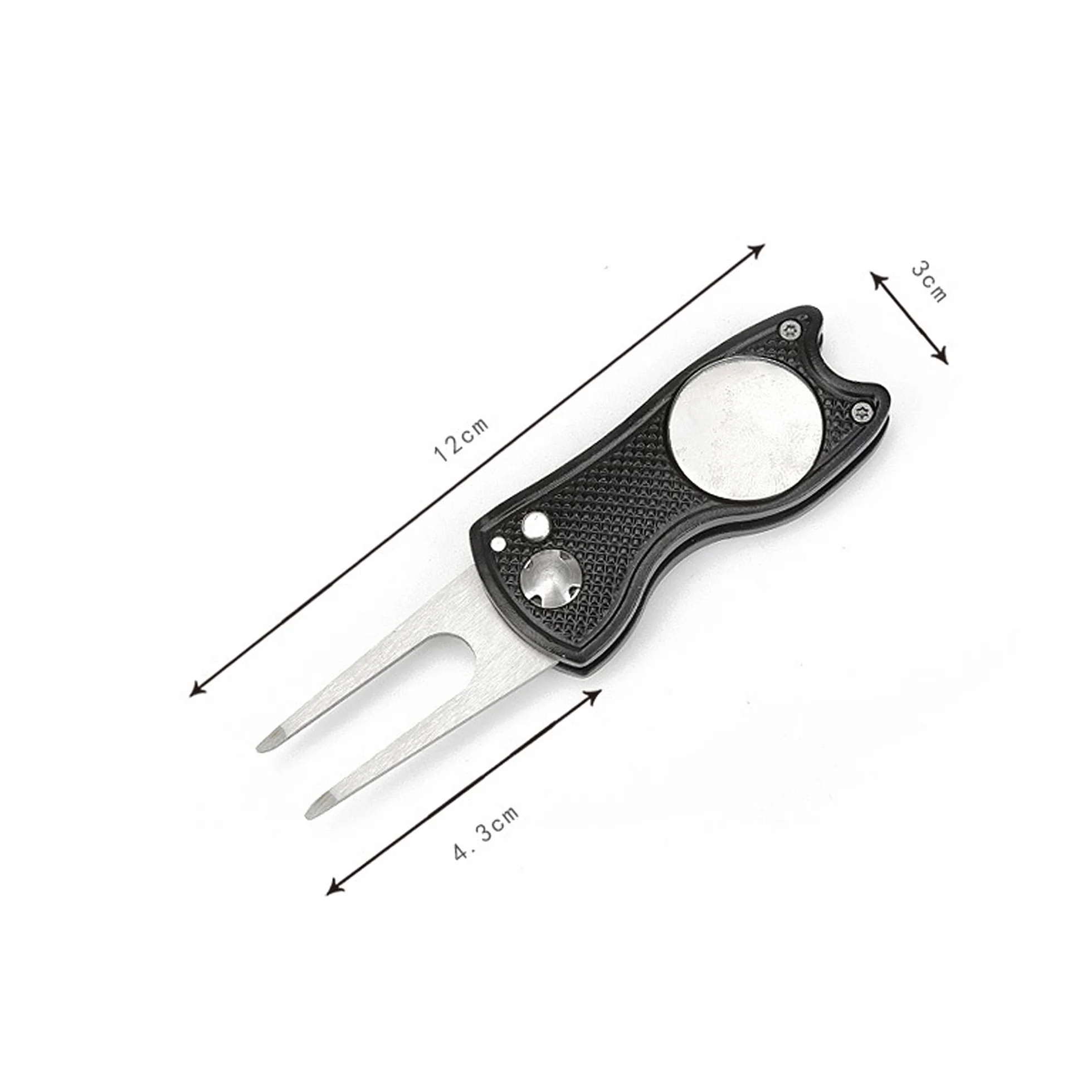 2 Pezzi Forcelle Da Golf Strumento Di Marcatore, Pitch Fork Golf, Golf Divot Strumento Di Riparazione, Per La Riparazione Di Tappeti Erbosi Verdi E Golf, Con Pennarello Magnetico Per Golfisti