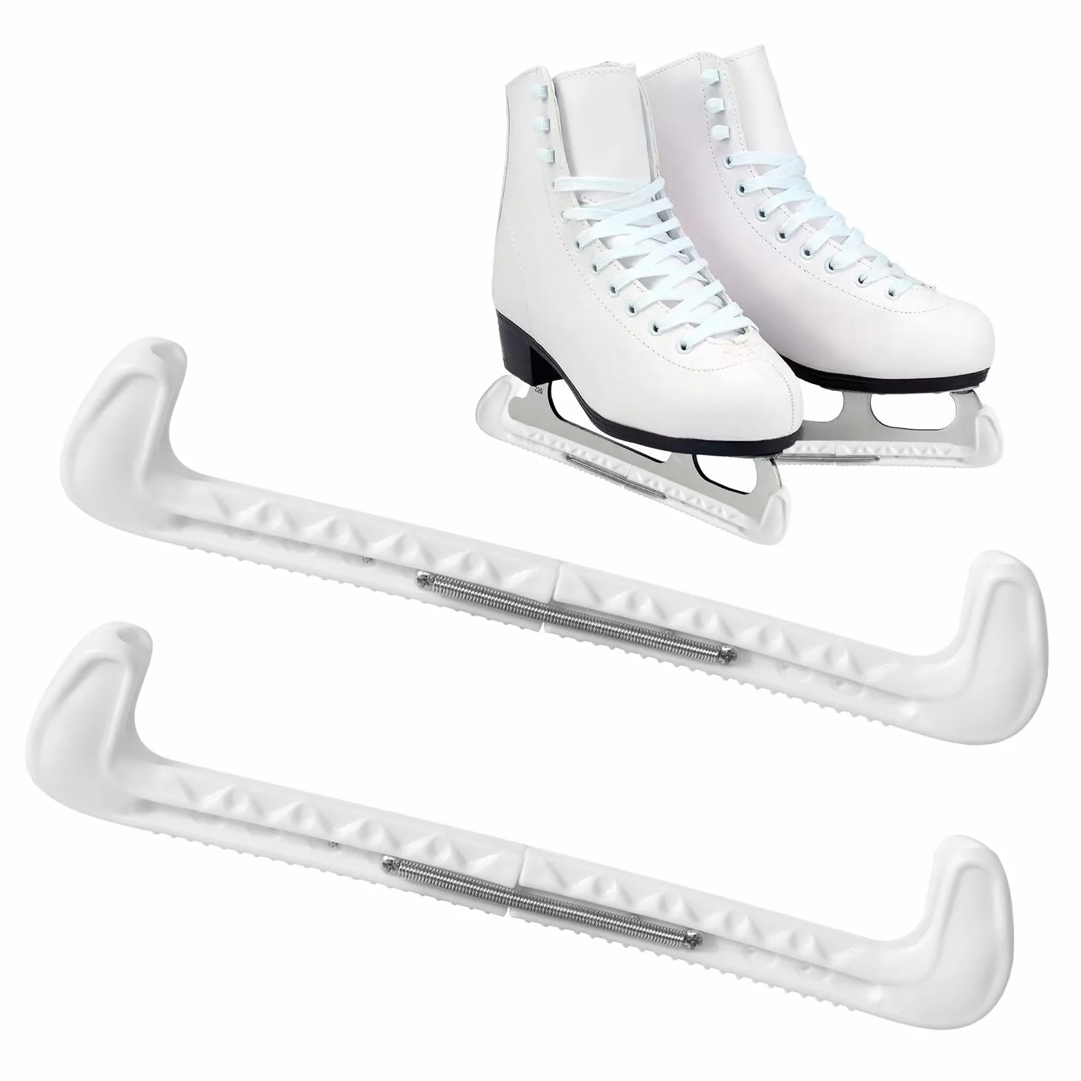 DELAESI Pulitori per pattinaggio sul ghiaccio, protezioni per pattini regolabili, protezione per pattinaggio artistico con salto, accessori per pattinaggio artistico per pattinaggio da hockey